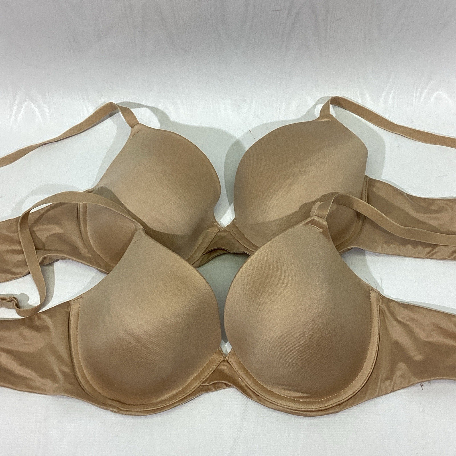 Auden Bra 34B Beige Lot of 2 “The Icon” Excellent Multiway Straps