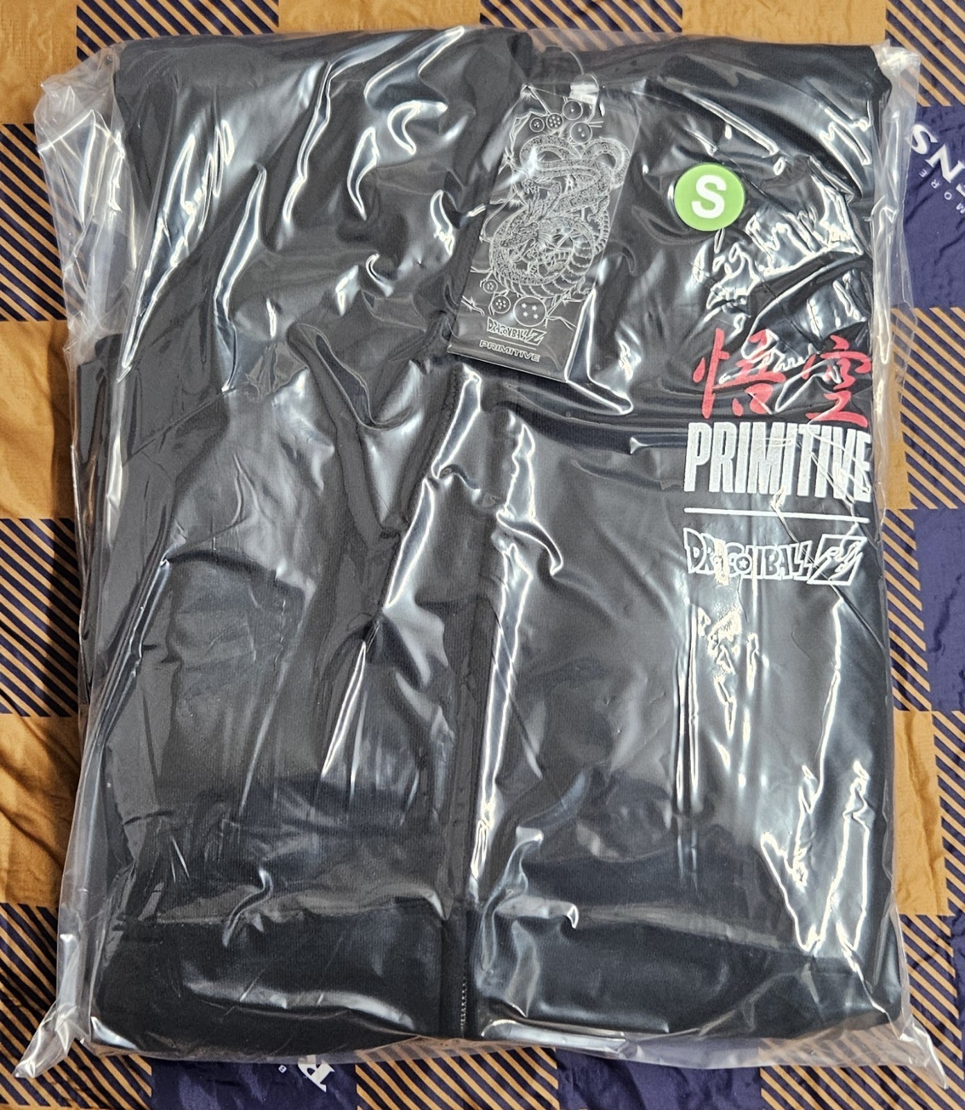 Men’s Primitive x Dragon Ball Z Goku Energy Full Zip Hoodie Size Small Black