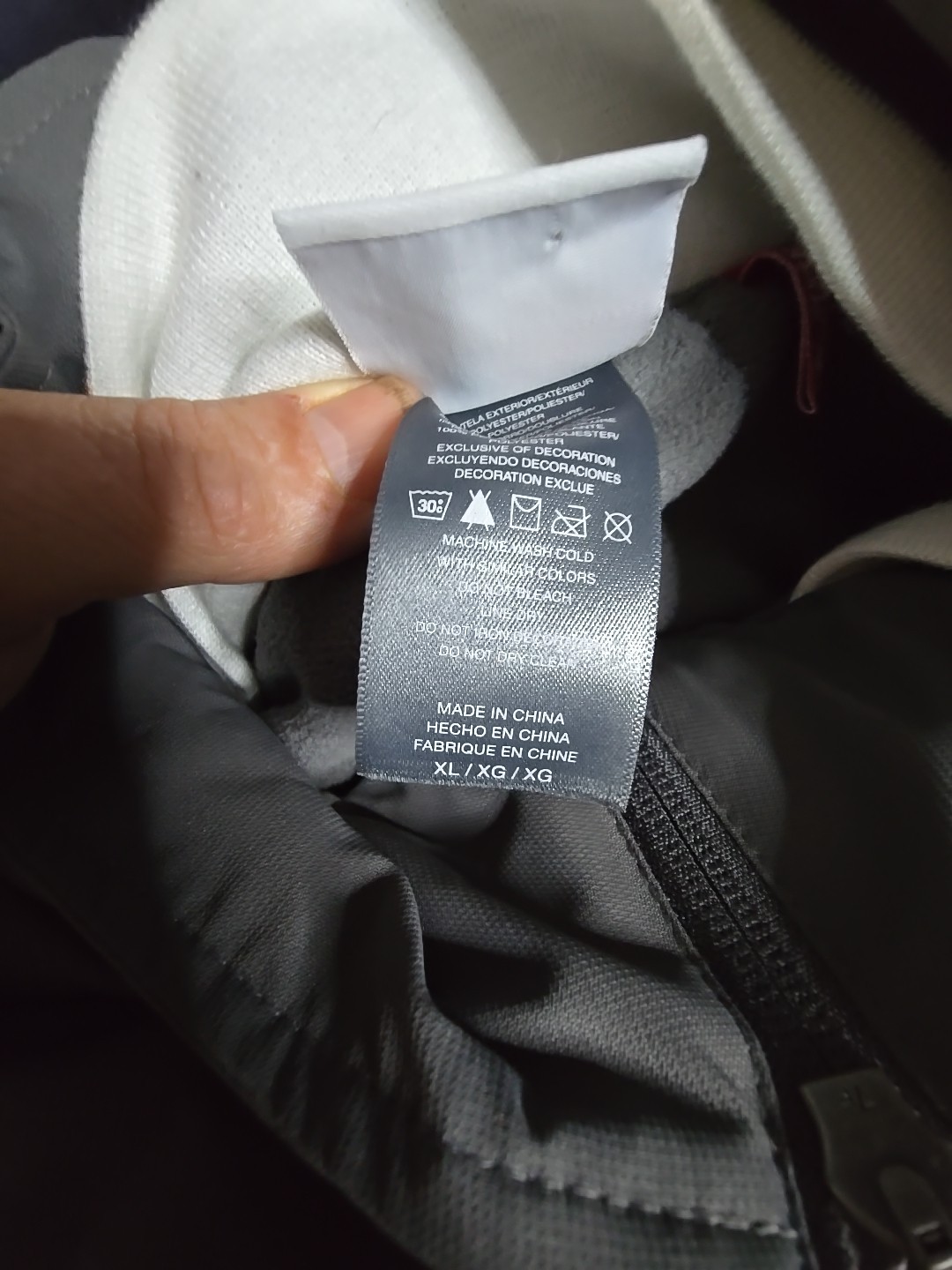 BLANK Majestic Athletic Therma Base Premier Jacket Grey White XL