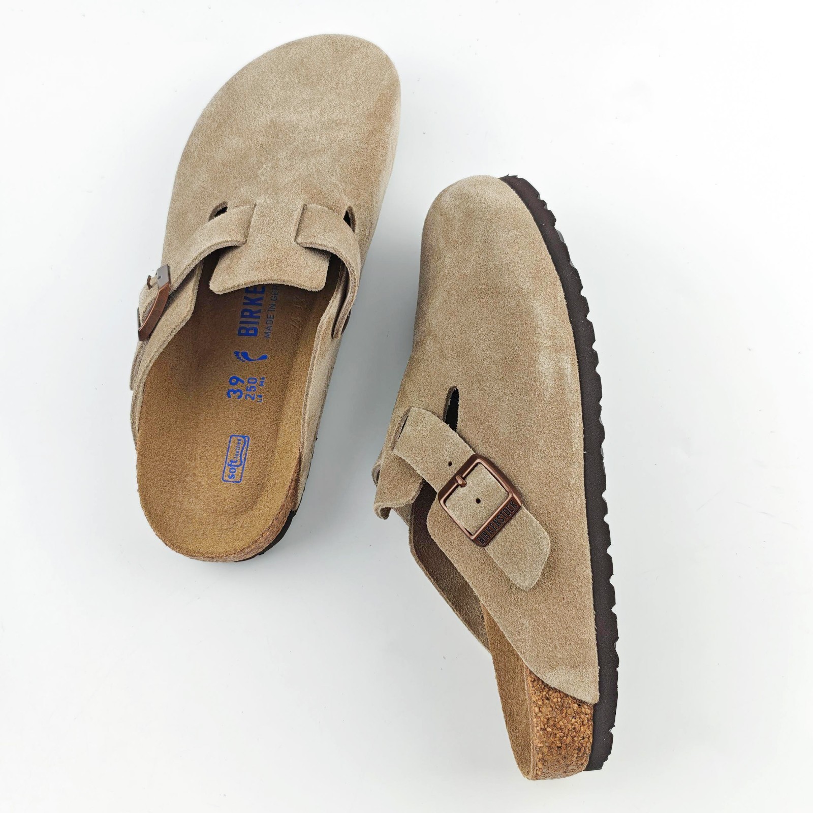 Birkenstock Boston Suede Clog Taupe Narrow/Wide Women’s and Men’s Shoes