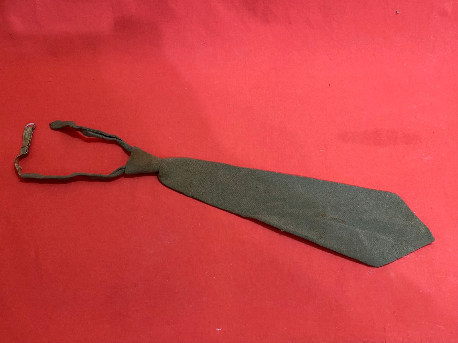 ALBANIA OFFICER UNIFORM TIE NECKTIE COMMUNIST ERA SOLDIER ALBANIAN ARMY #002