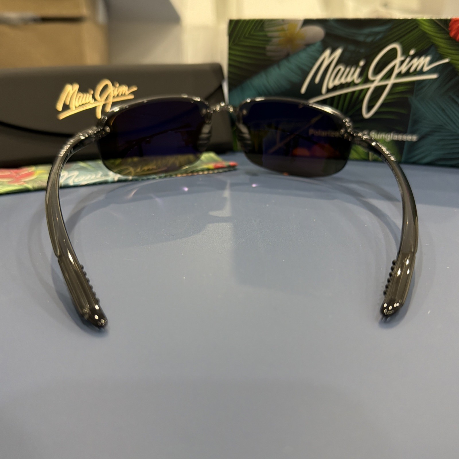 Maui Jim Men’s Hookipa 64mm Grey Polarized Sunglasses MJ0407S-004