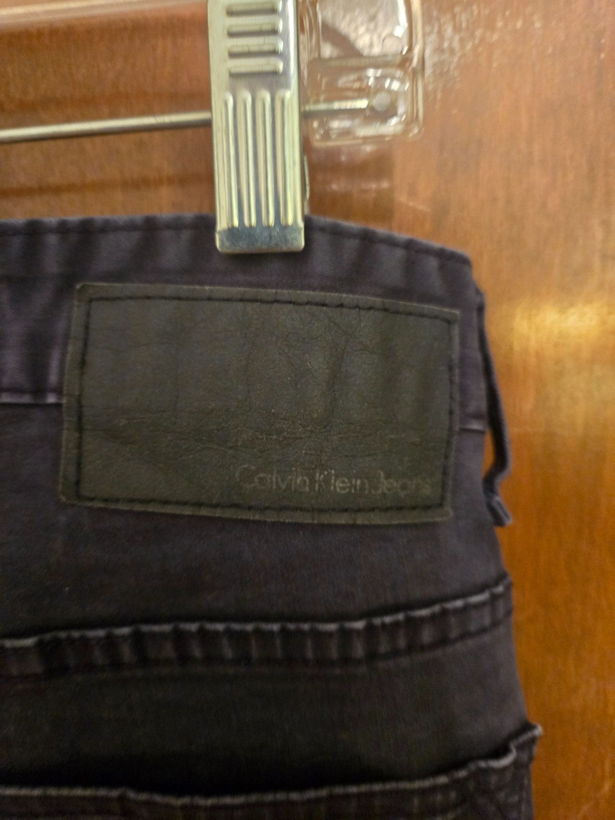 CALVIN KLEIN MENS PANTS STRAIGHT FIT 97% COTTON AND 3% ELASTANE 32WX34L NAVY