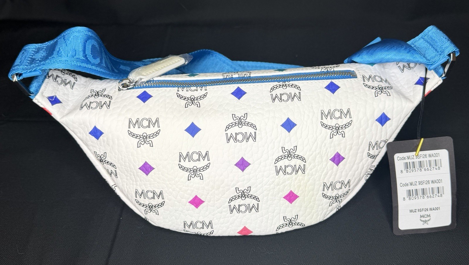 MCM White Spectrum Stark Skyoptic Visetos Belt Bag