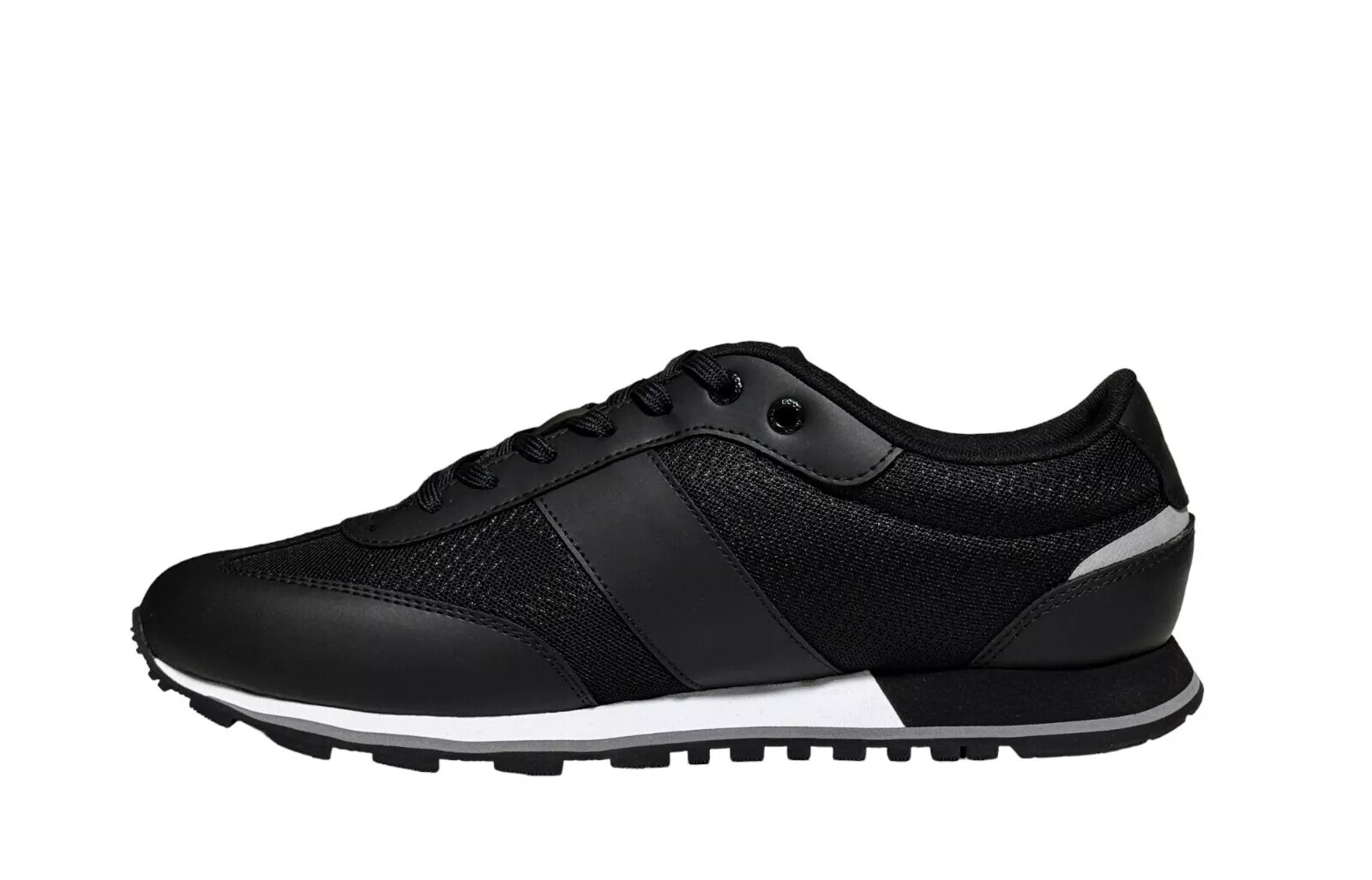 HUGO BOSS $199 Men’s PARKOUR RUNN MEMX Sneakers Casual Shoes AUTHENTIC NEW BLACK