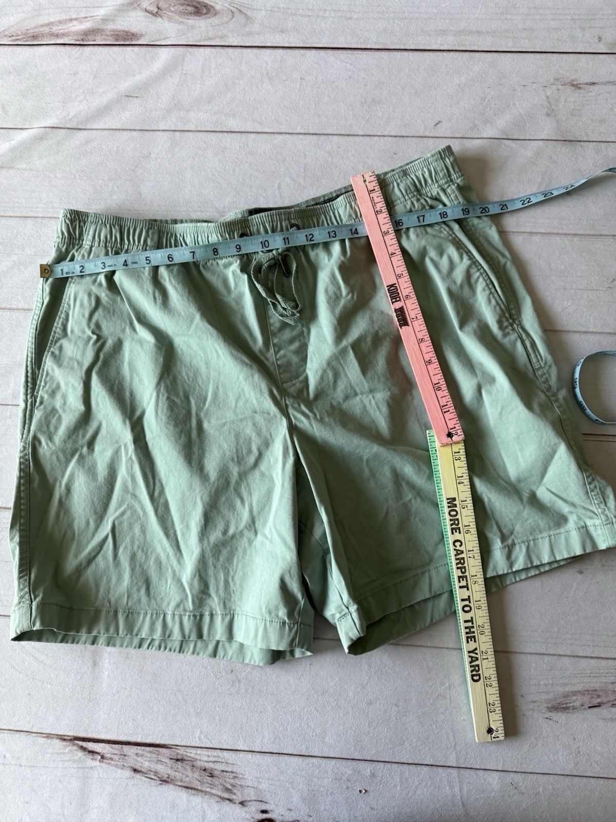 GAP Men’s Pull-On Chino Shorts Elastic Waist Stretch Cotton Mint Green Size XXL
