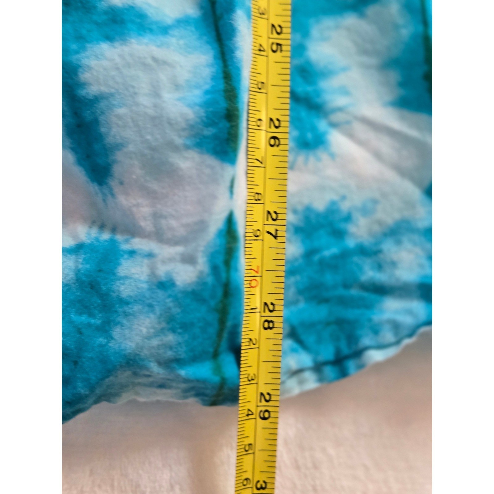 Calypso St. Barth Girls Blue Tie Dye Tiered Smocked Sun Dress Coastal S 6 6X