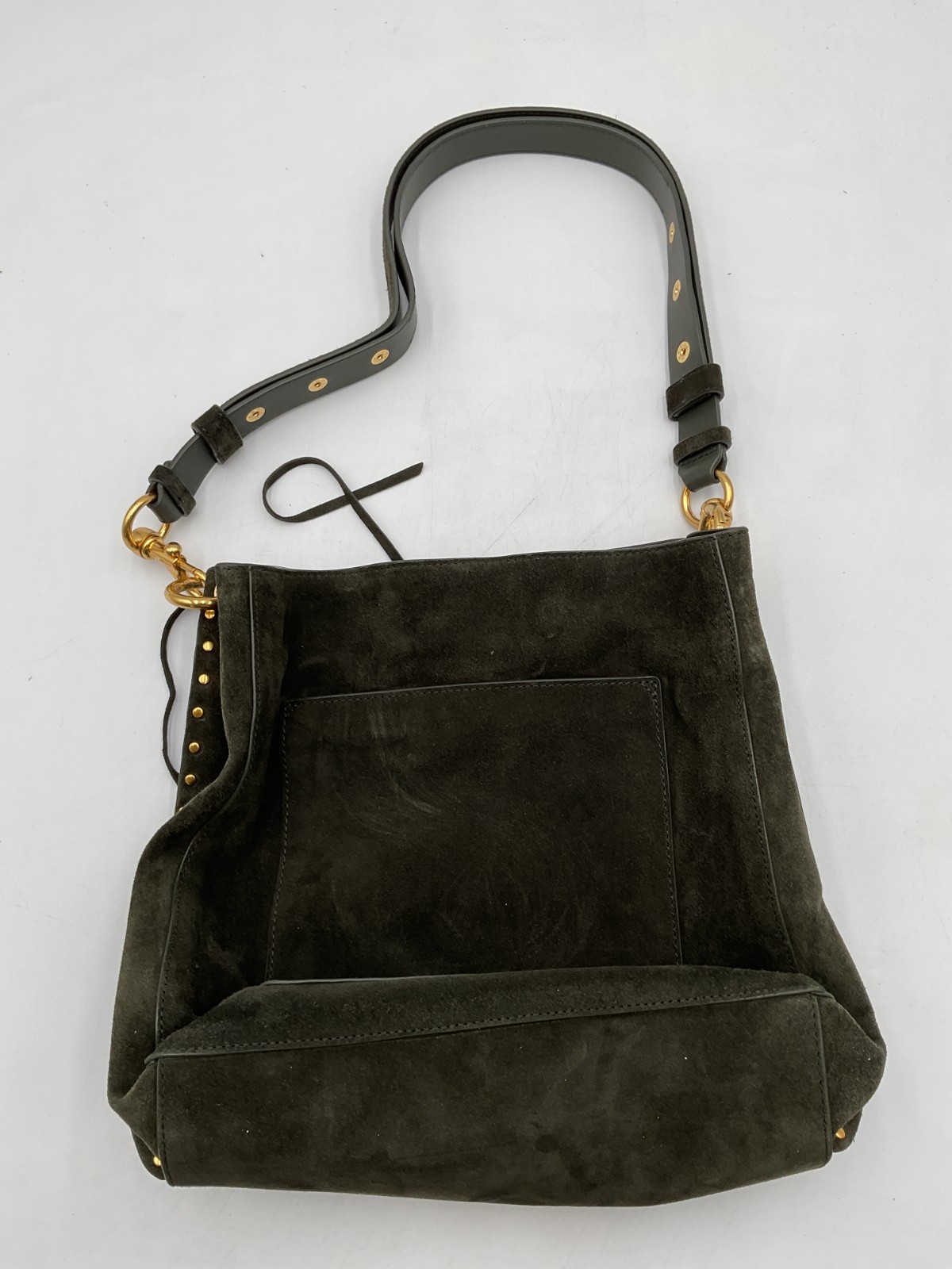 Rebecca Minkoff Darren Oilve Suede Shoulder Bag
