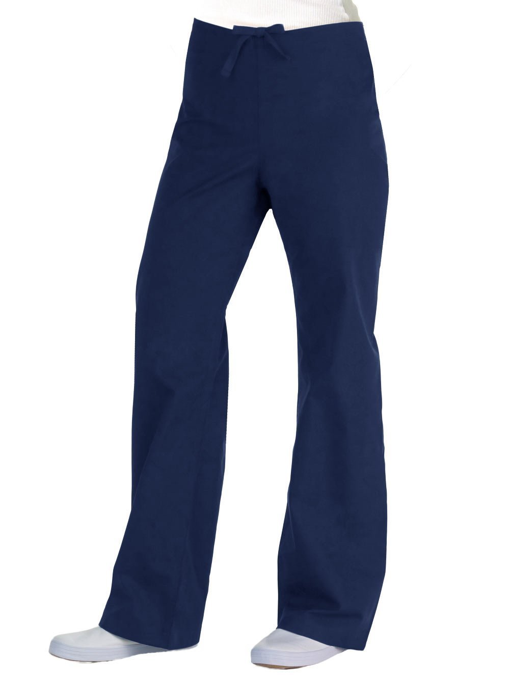 Maevn Unisex Navy Blue Scrub Set One Pocket Top Drawstring Pants 2XS to 2XL