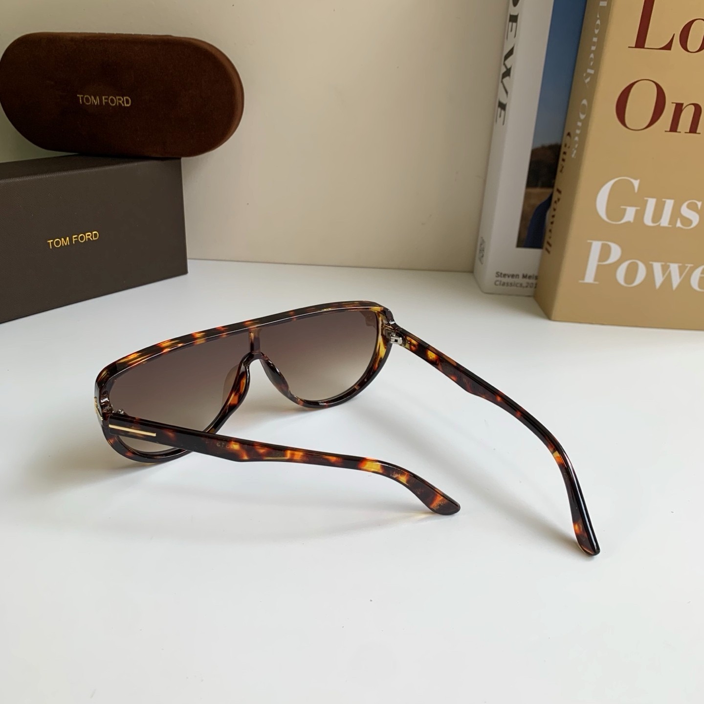 Gucci GG1142S Metal Sunglasses Gold Frame Purple Gradient Lens 56-19-145