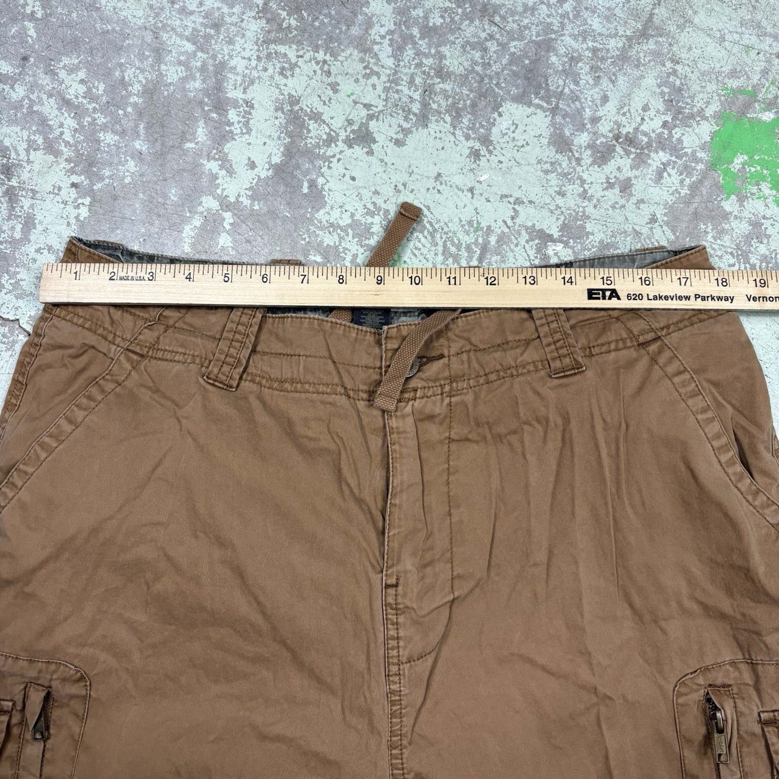 Vintage Arizona Jean Company Cathy Pants Mens Size 34×30 Baggy Convertible Y2K