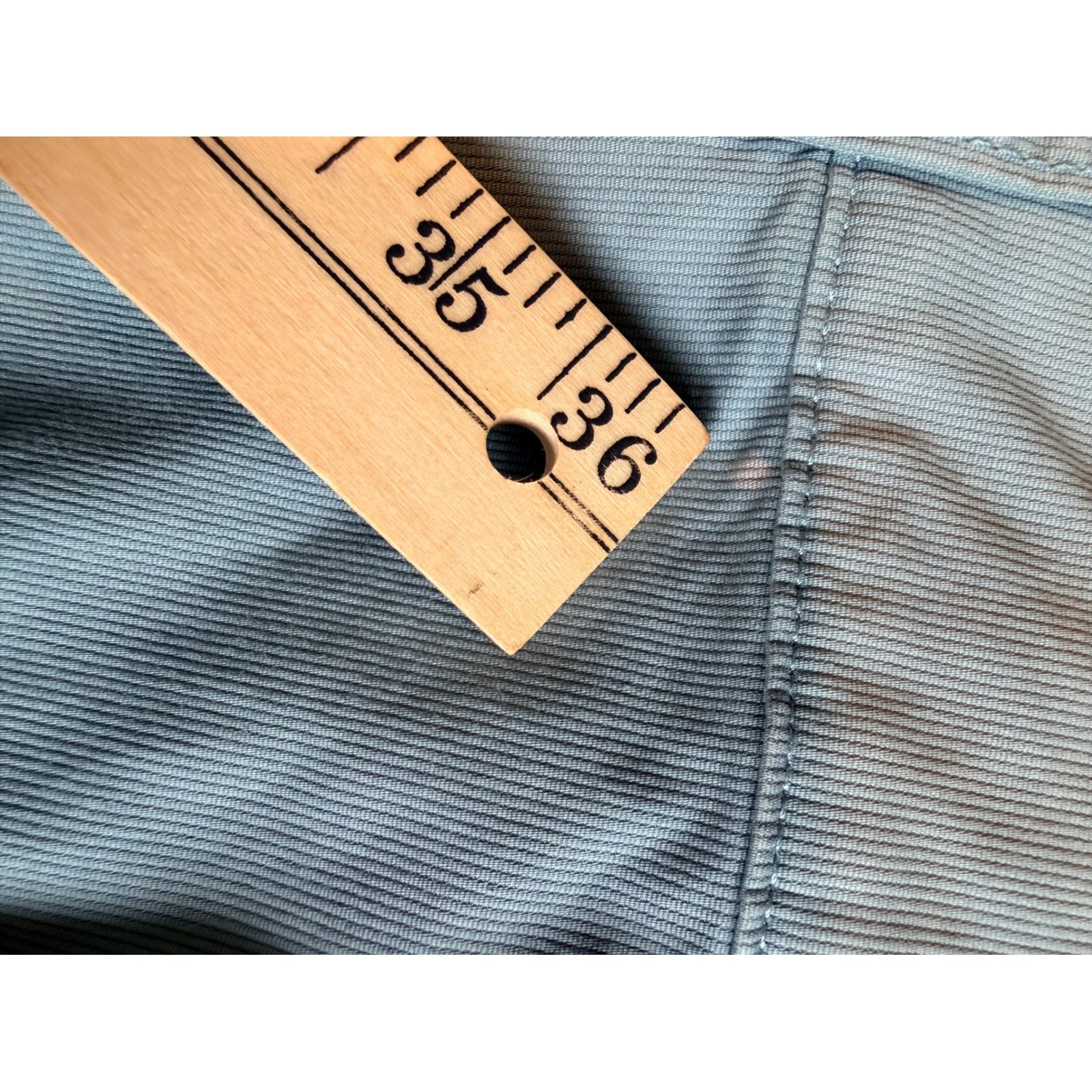 Orvis Mens Light Blue Fine Wale Corduroy Five Pocket Pants 38×32 Straight Leg
