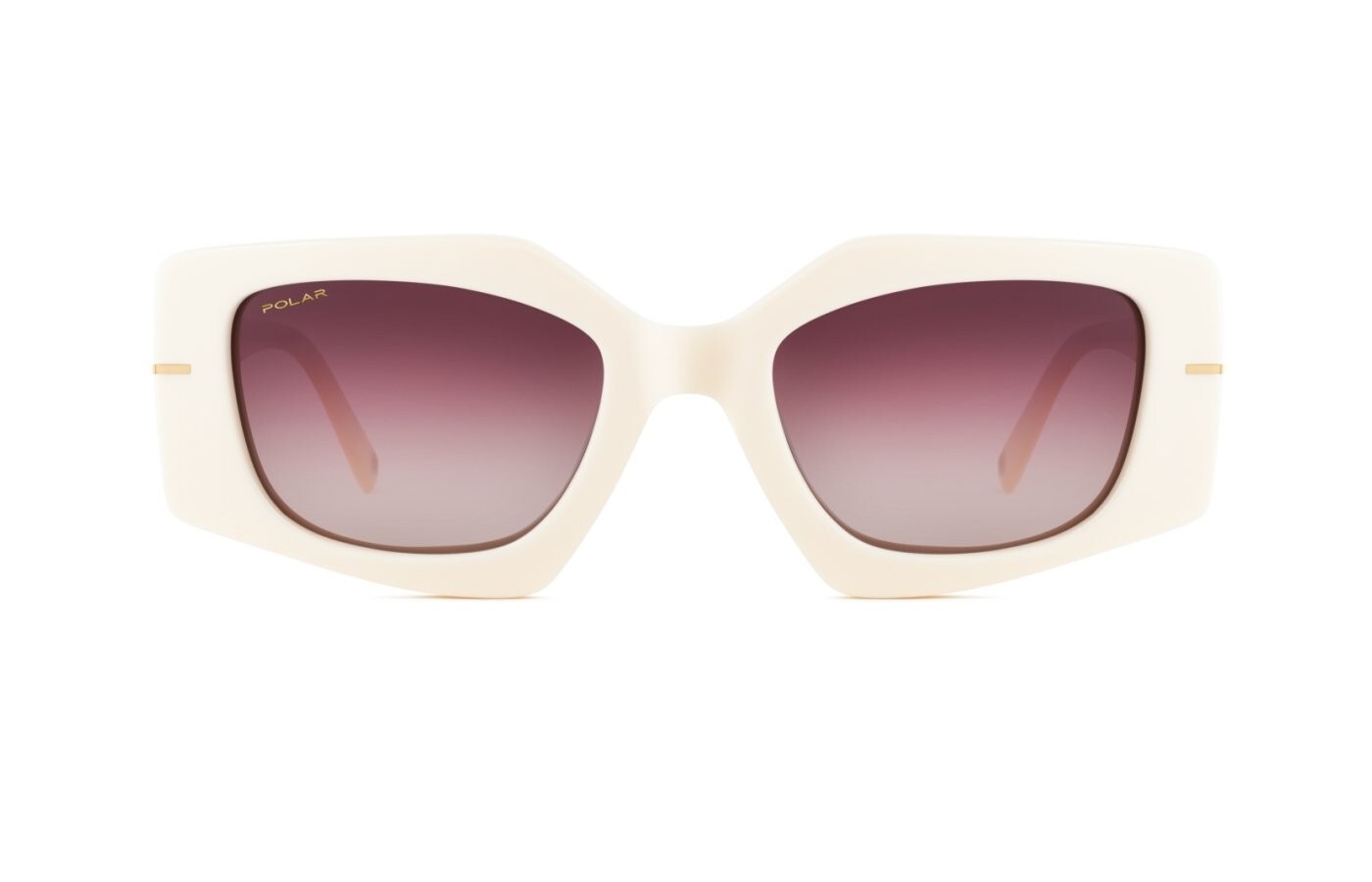 Polar Gold Sunglasses 155 (16) White/Brown Gradient Super Polarized Cal. 51