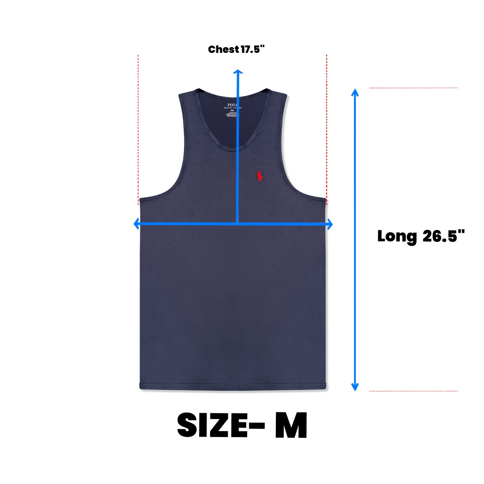 Polo Ralph Lauren Men’s 3-Pack 100% Cotton Tank Tops Soft Classic Fit NWT