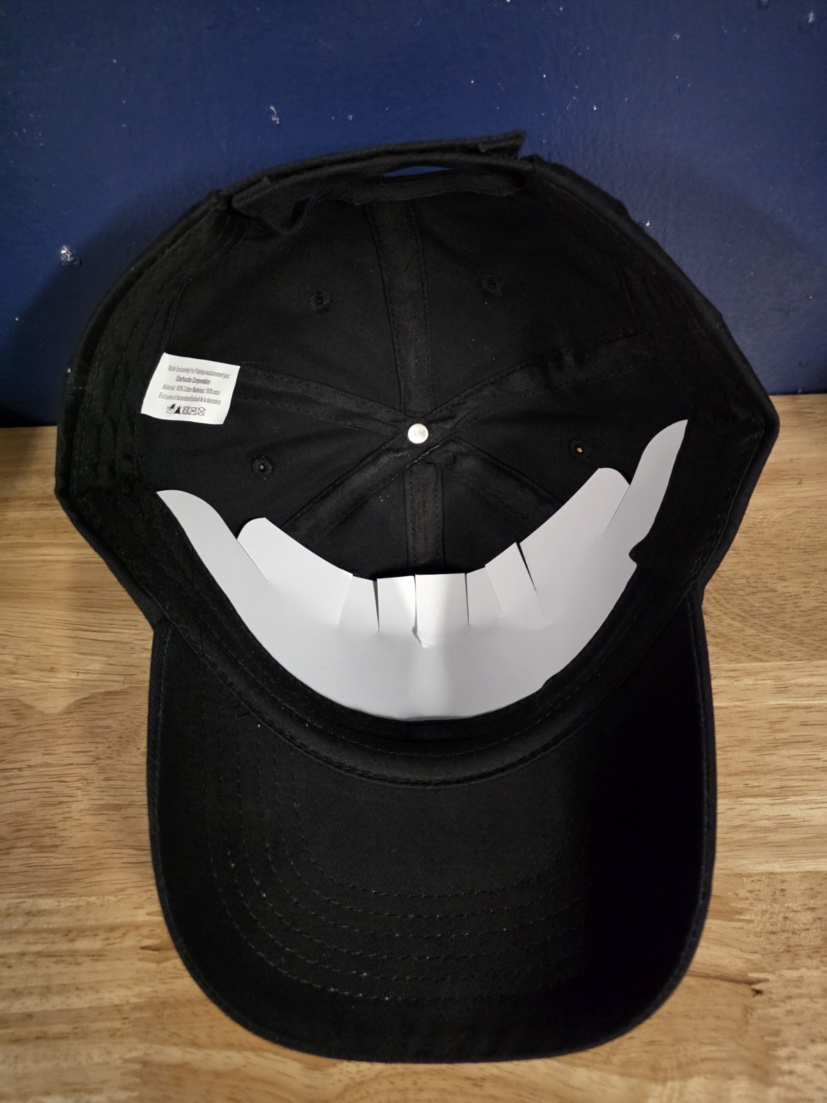 Starbucks Adjustable Baseball Cap Black Coffee Logo Dad Hat Barista Employee New