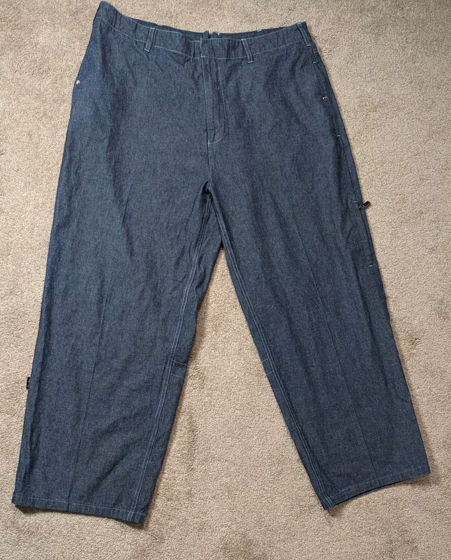 Sean John Jeans Mens 38 x 29.5 Blue Baggy Straight Leg Relaxed Hiphop Altered