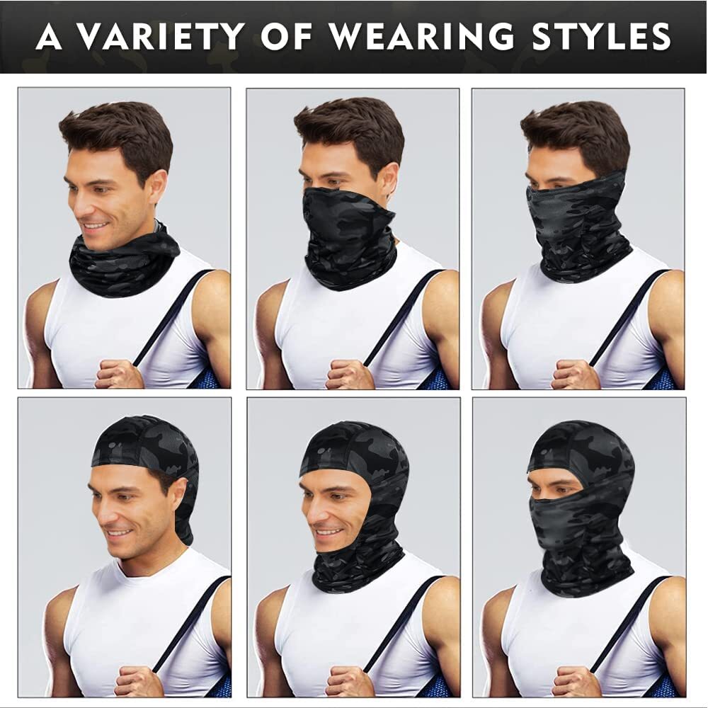Camo Balaclava Full Face Mask UV Protection Tactical Shiesty Mask for Men Women