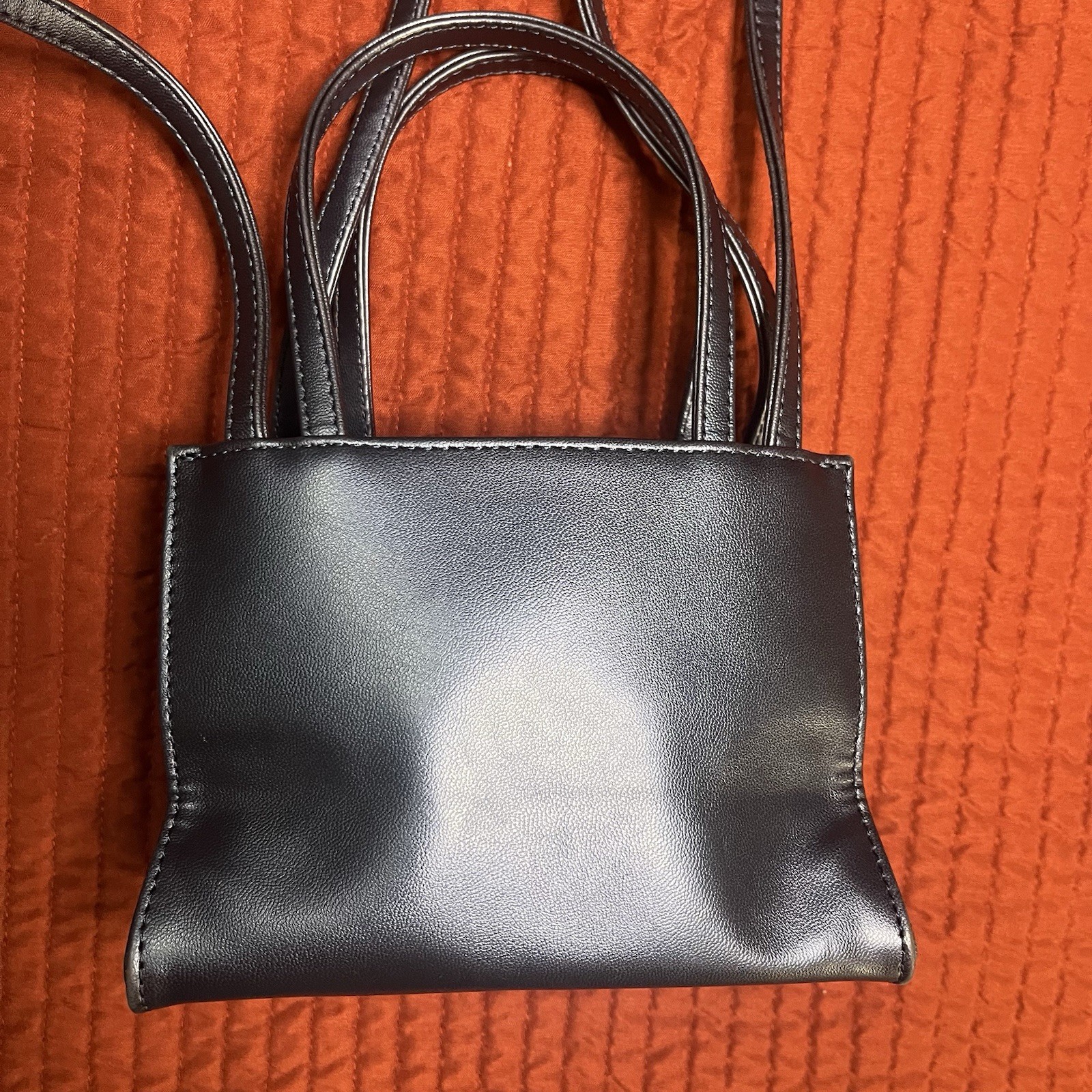 Telfar Small Shopping Bag Metallic Cobalt Blue *EUC*