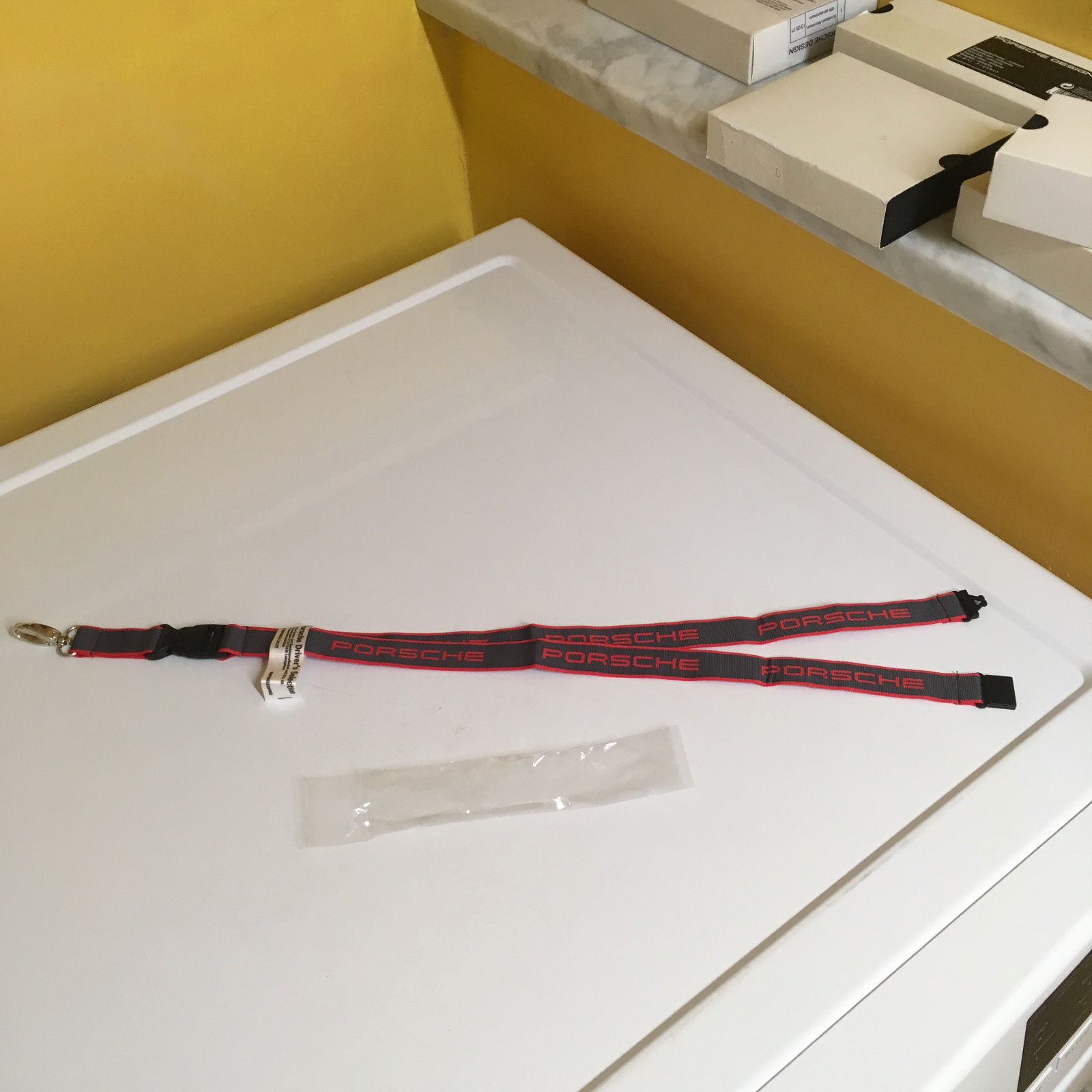 PORSCHE DESIGN PCNA LTD. EDITION PORSCHE RACING LANYARD FOR KEYS/ID FROM 2014.
