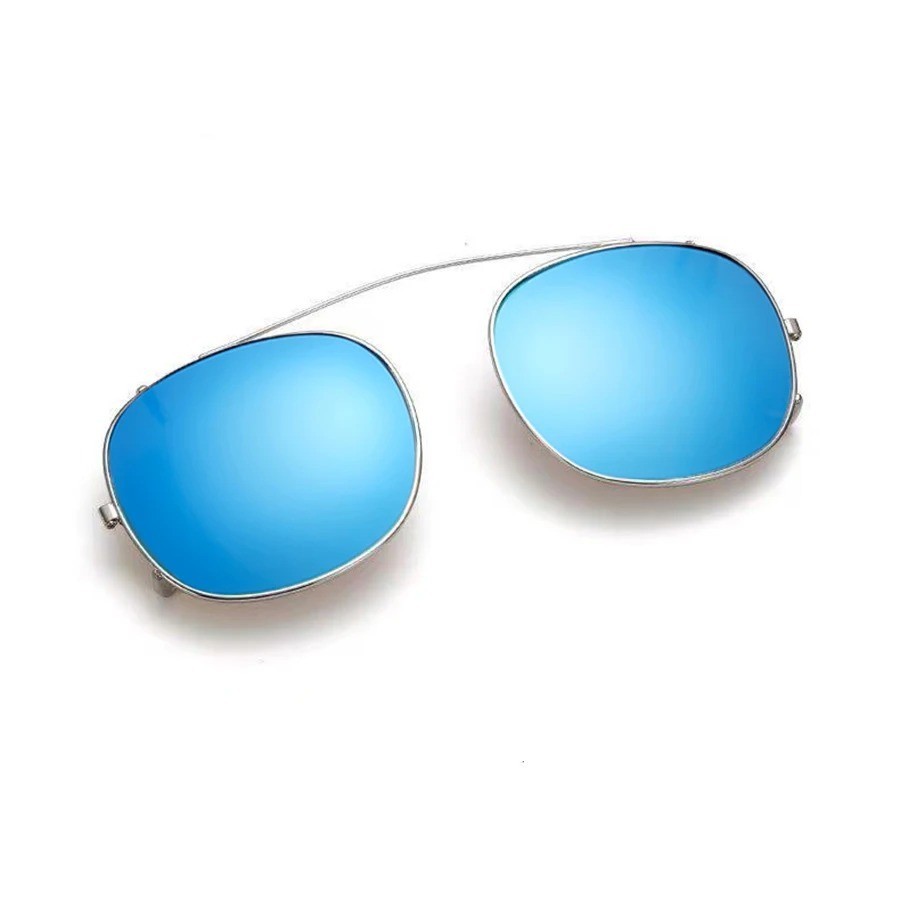 Johny Dep Polarize Clip On Sunglasses Oval UV400 Vintage Metal Frame For Outdoor