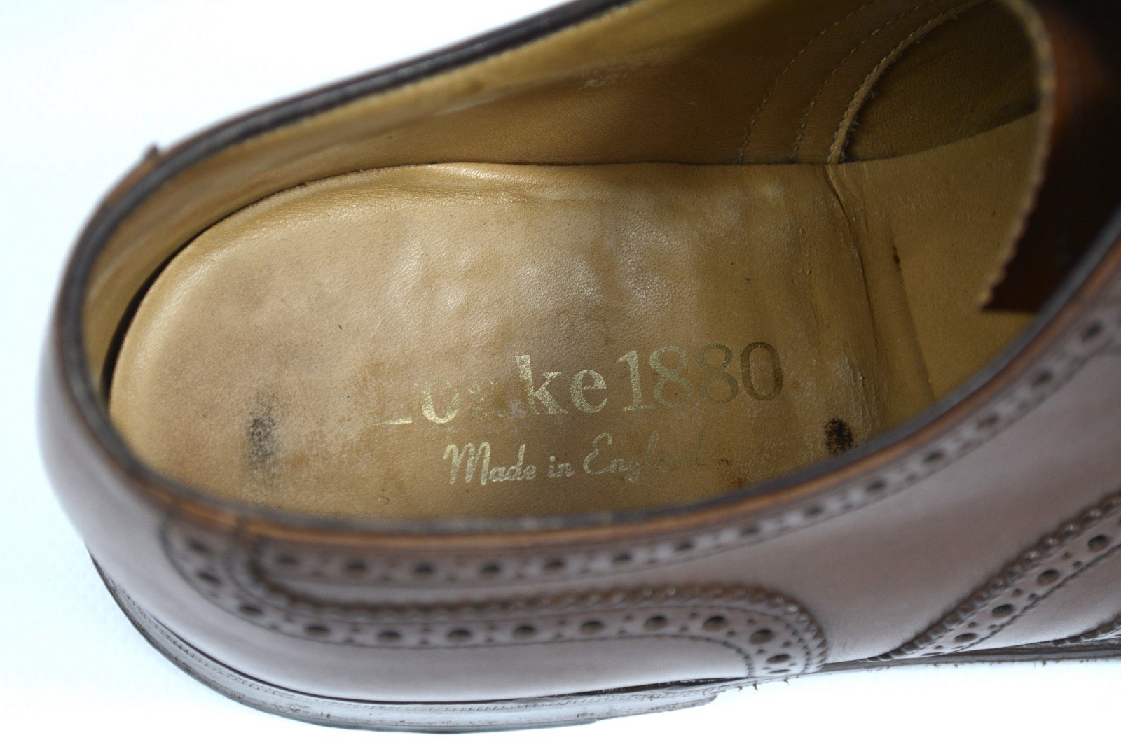 Loake 1880 Buckingham Brown Oxford Shoes UK 8.5 EU 42.5 US 9.5 Made In England
