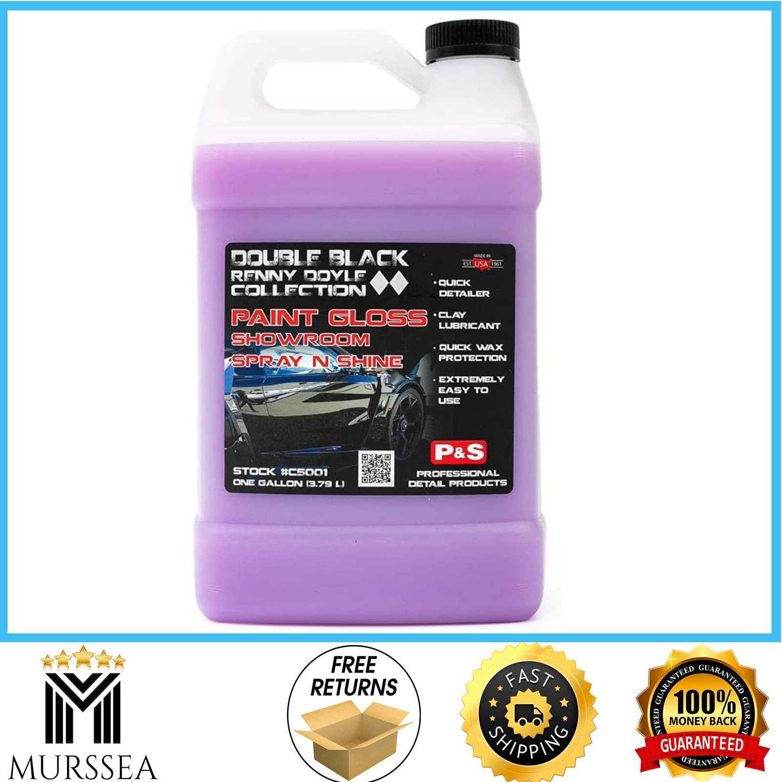 PS Professional Detail Paint Gloss Showroom Spray N Shine 128 Fl Oz Car Detailer