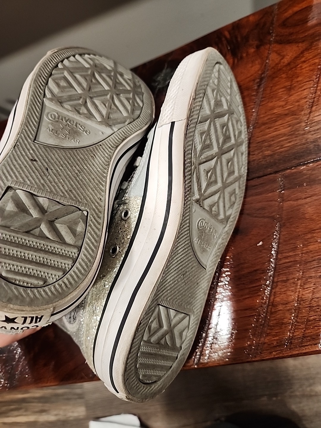 Converse All Star Chuck Taylor Ash Stone Glitter 569426C Grey Glitter size 7