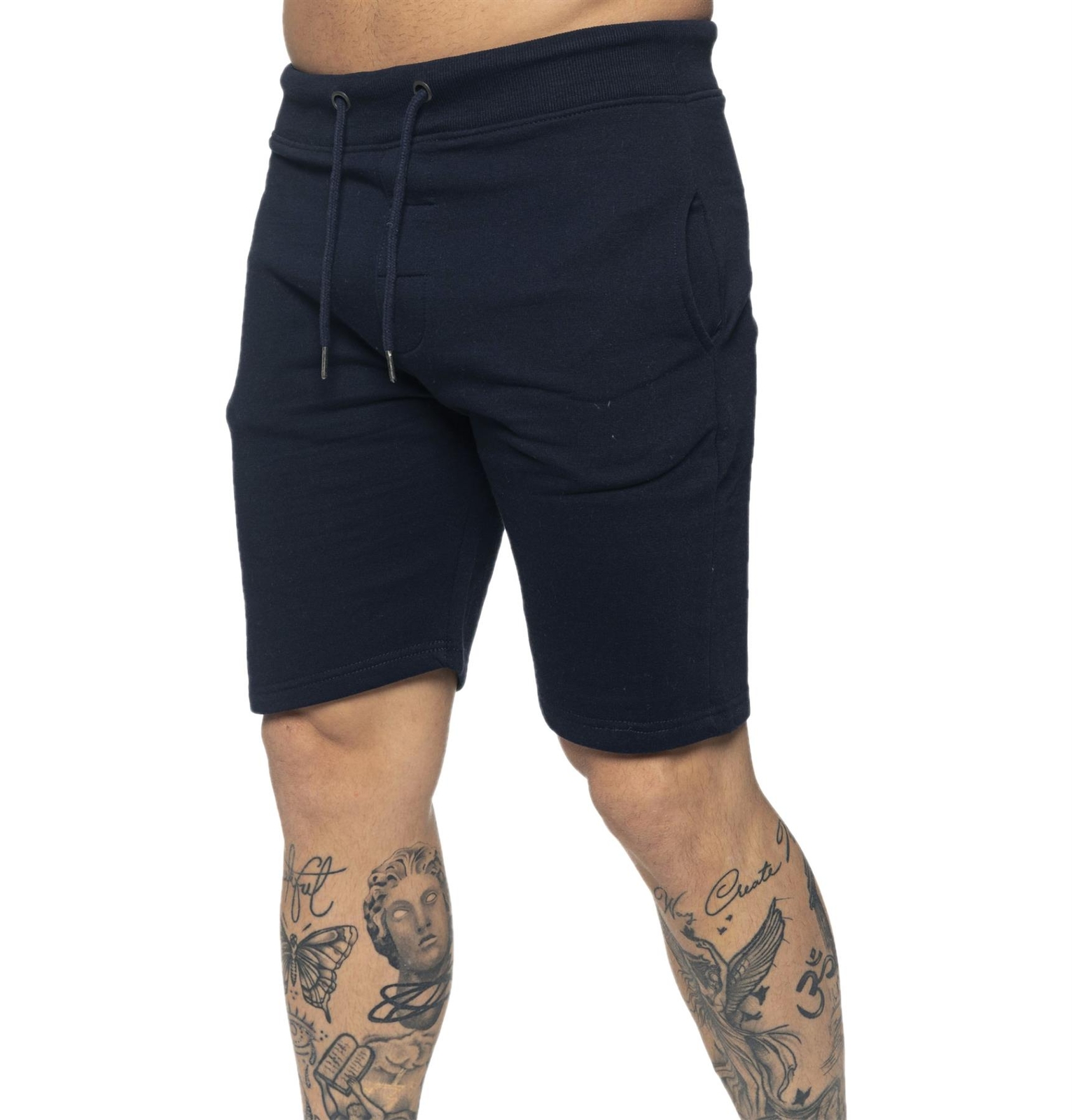 Mens Running Shorts Fleece Jogging Gym Elasticated Waist Sweat Half Pants