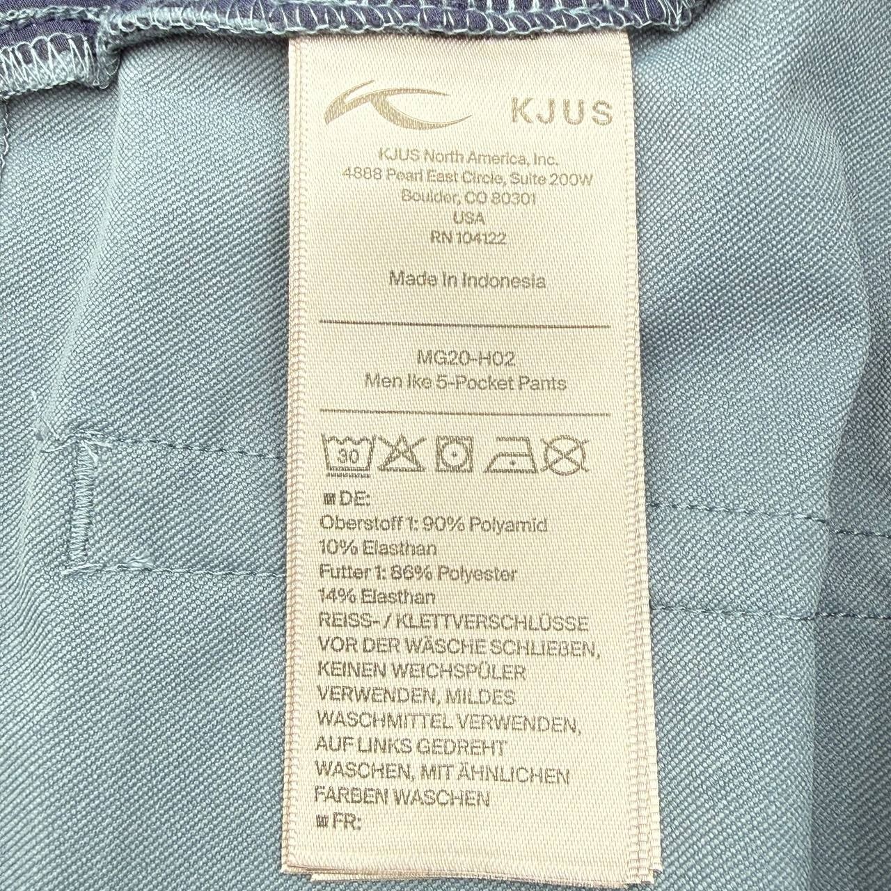 KJUS Ike Performance Golf Pants Tailored Fit 5 Pockets Steel Blue MG20-HO2