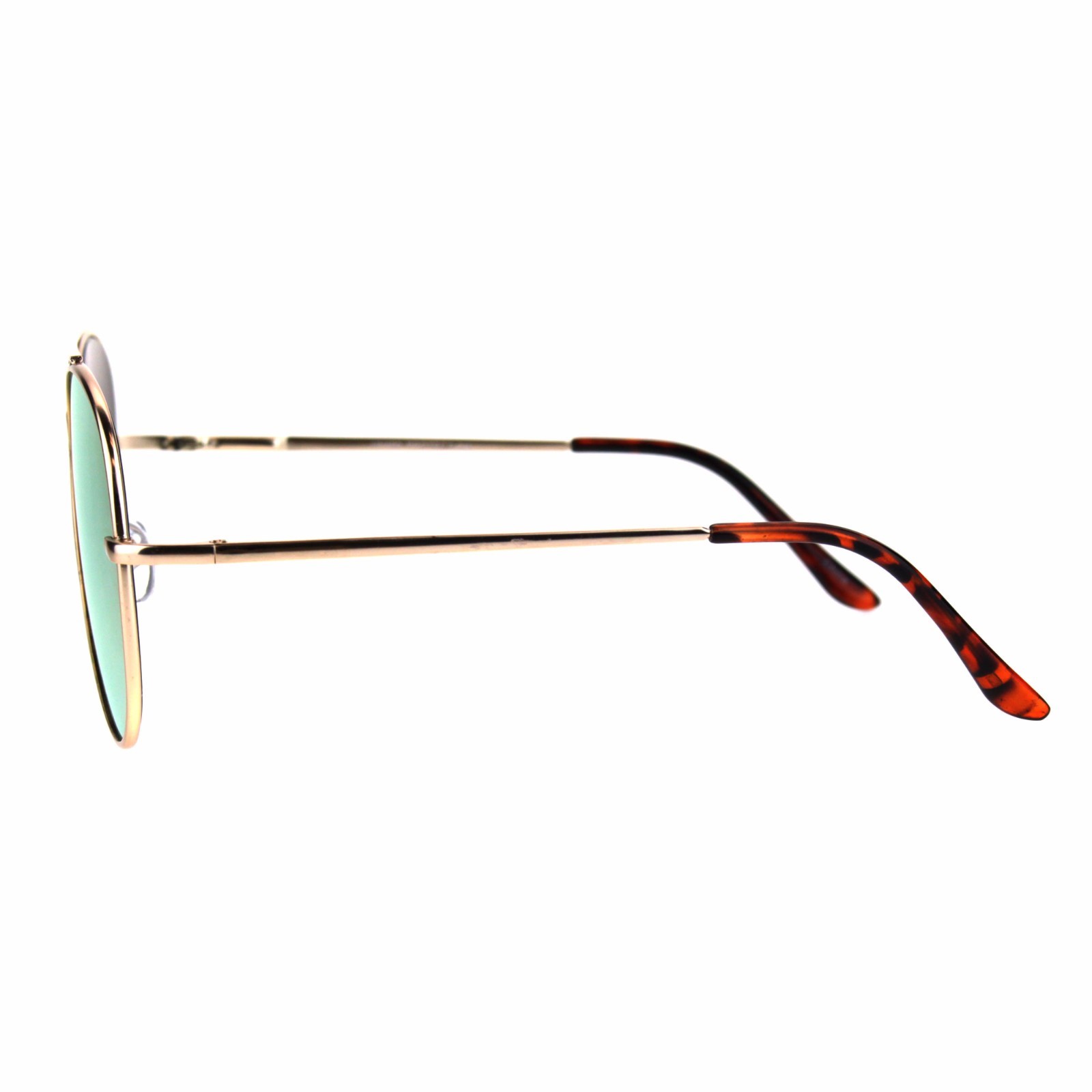 Classic Gold Pilot Sunglasses Pink Mirror Lens Spring Hinge UV400