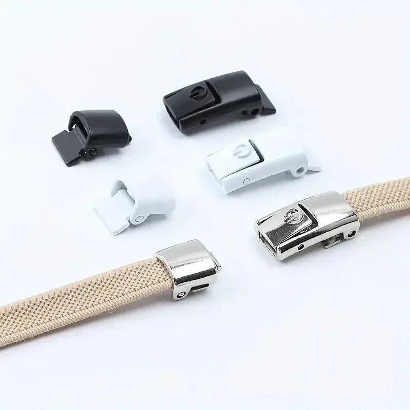 8MM No Tie Shoe Laces Press Lock Elastic Widened Flat Kids Adult Shoelaces USA
