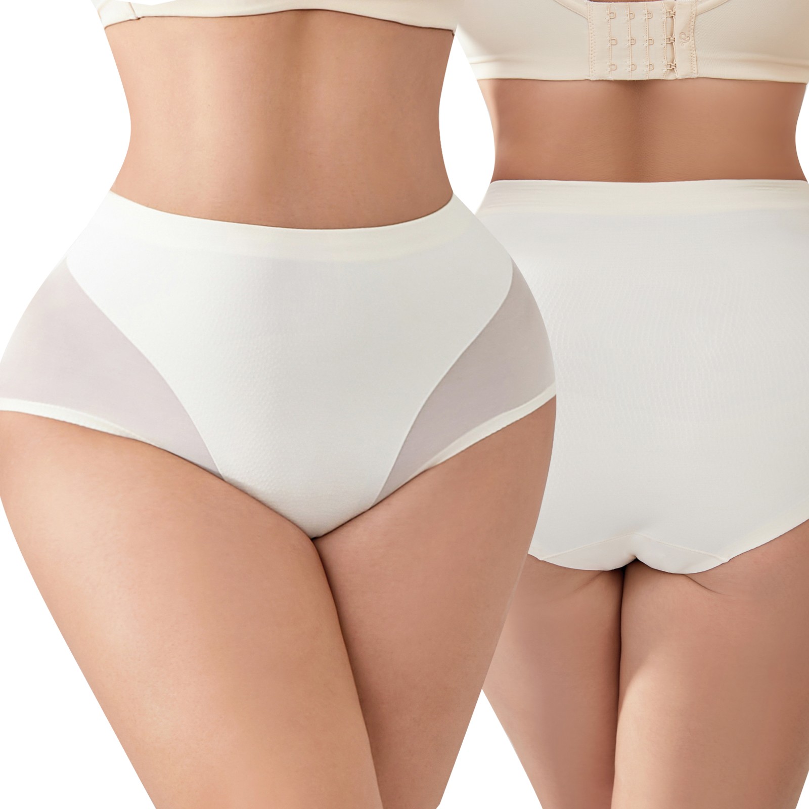 Plus Size Women’s Tummy Control Shapewear Underwear Seamless Body Shaper Panties