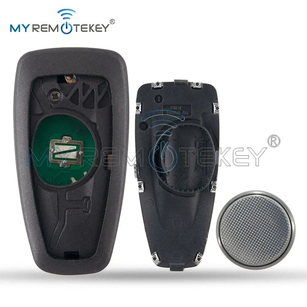 5WK50165 Flip Key 2 Button 433mhz FSK 4D63 80bit Chip HU101 Blade for Ford Range