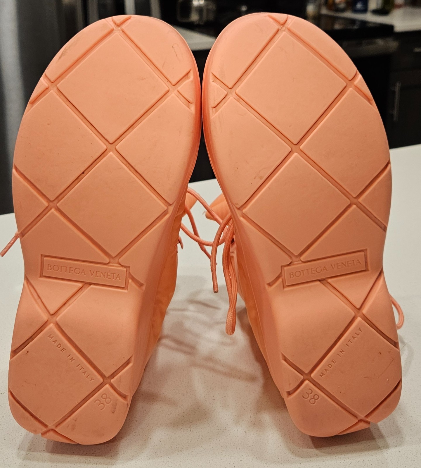 Bottega Veneta Puddle Bomber Technical Lace-Up Boots – Flamingo Pink – Tuff