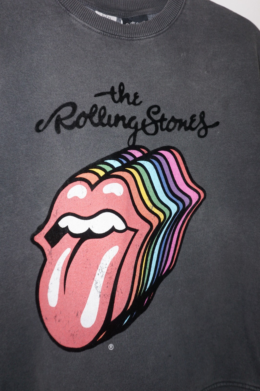The Rolling Stones Zara Kids Size 13-14 (cm 164) Crew Neck Sweatshirt Gray
