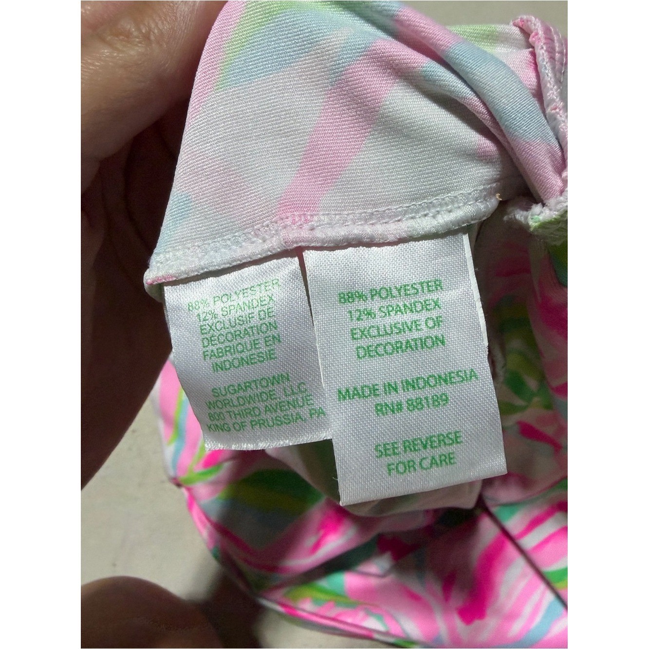 Lilly pulitzer Bowen Bright Tropical Halter Top Pink Green Floral Print large