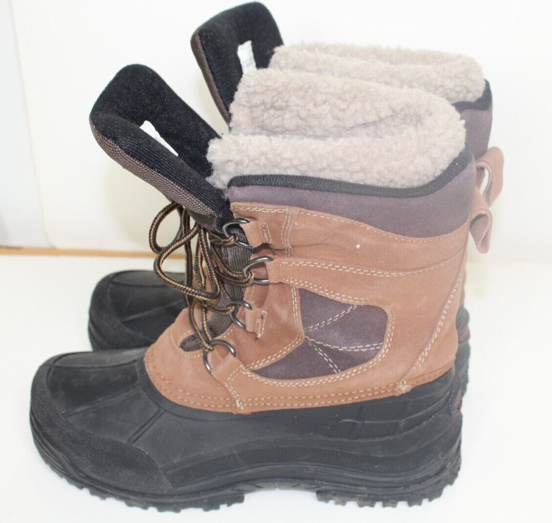Weatherproof Men’s Boots Leather and Man Made 0Brown and Black Men’s Size 10M