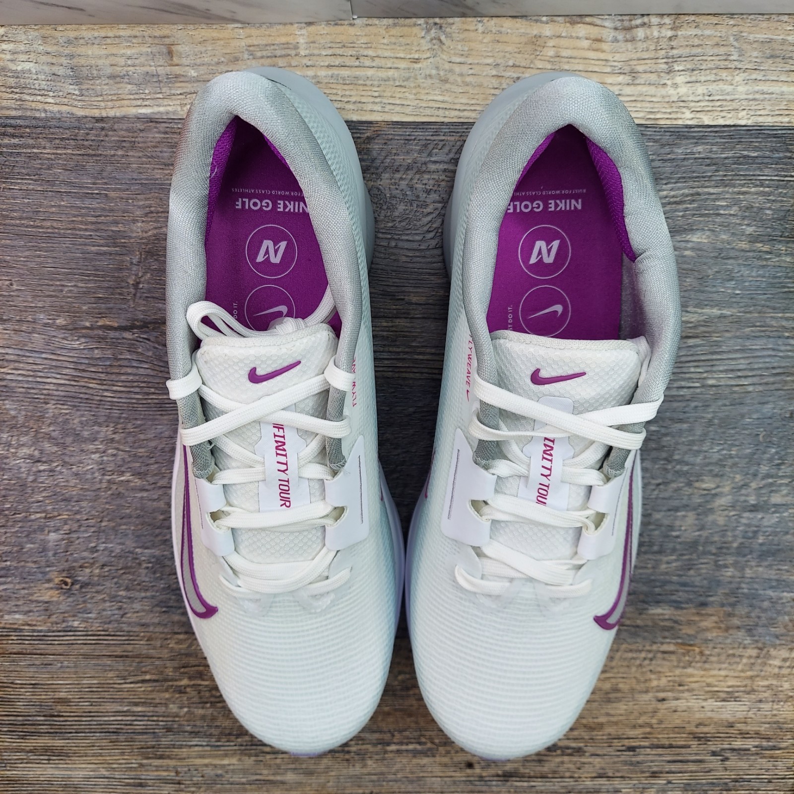 Nike Air Zoom Infinity Tour 2 Next % Golf Shoes Light Grey Purple FD0217 SZ 8.5