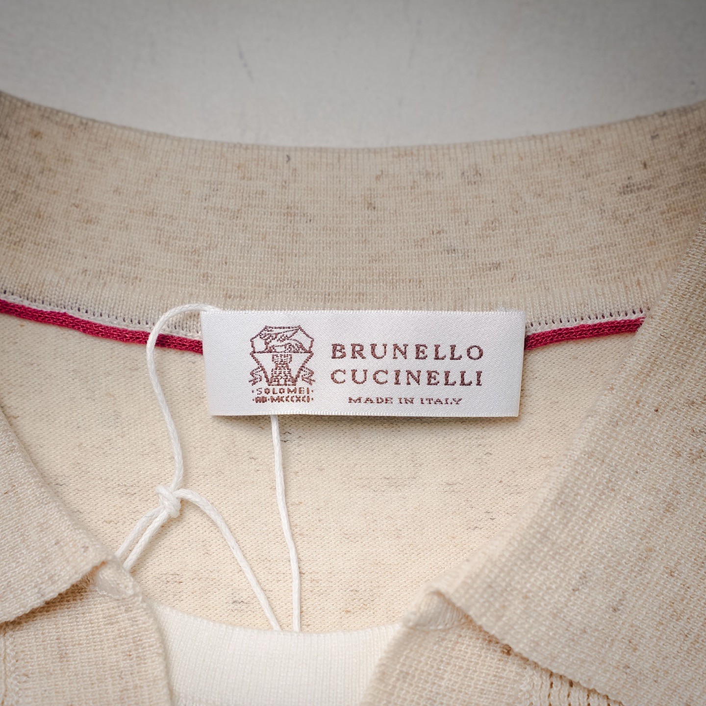 Brunello Cucinelli Men’s Ribbed-Knit Short-Sleeve Polo Shirt — Size M