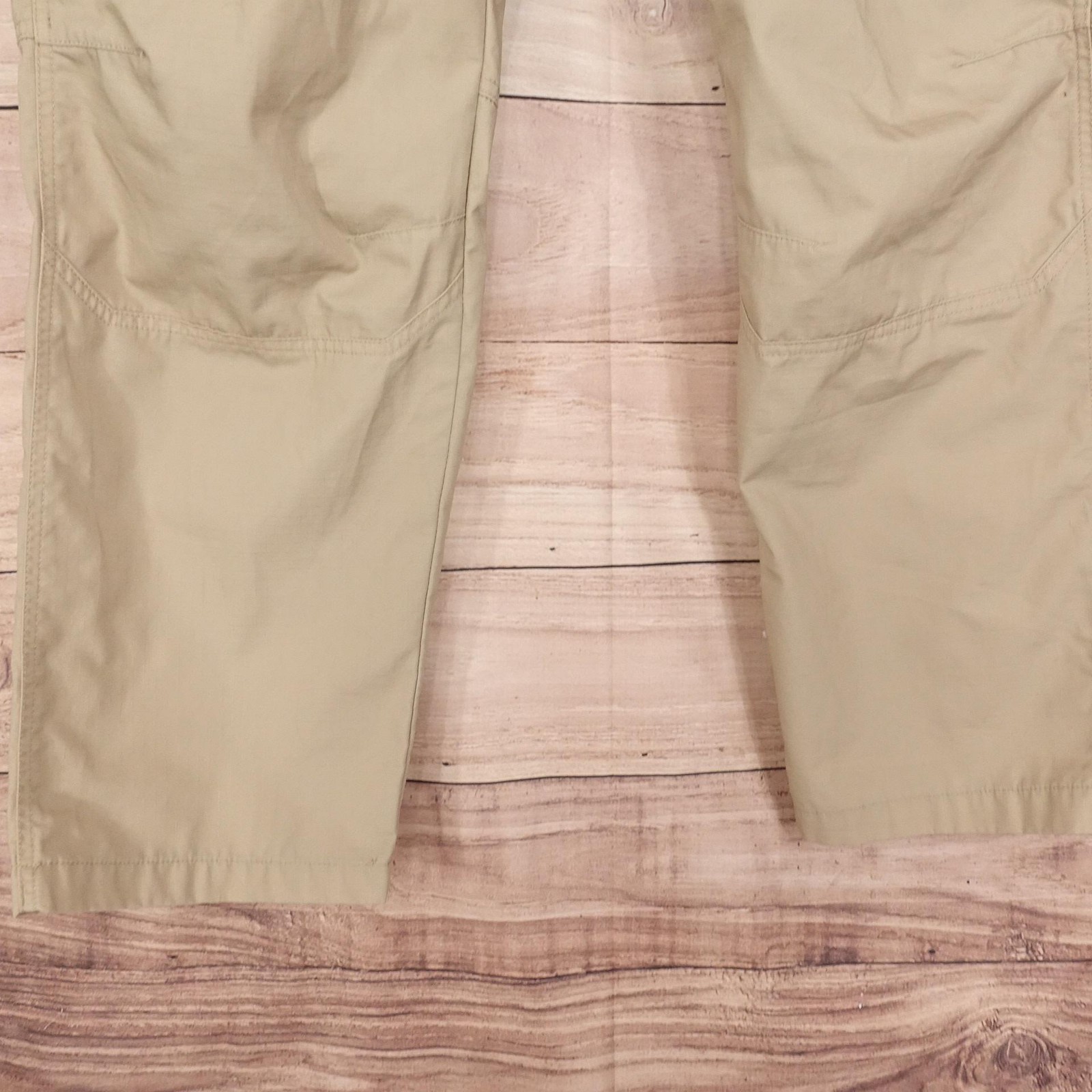 CQR Cargo Tactical Pants Mens 36×30 Beige Regular Fit Ripstop Poly Cotton