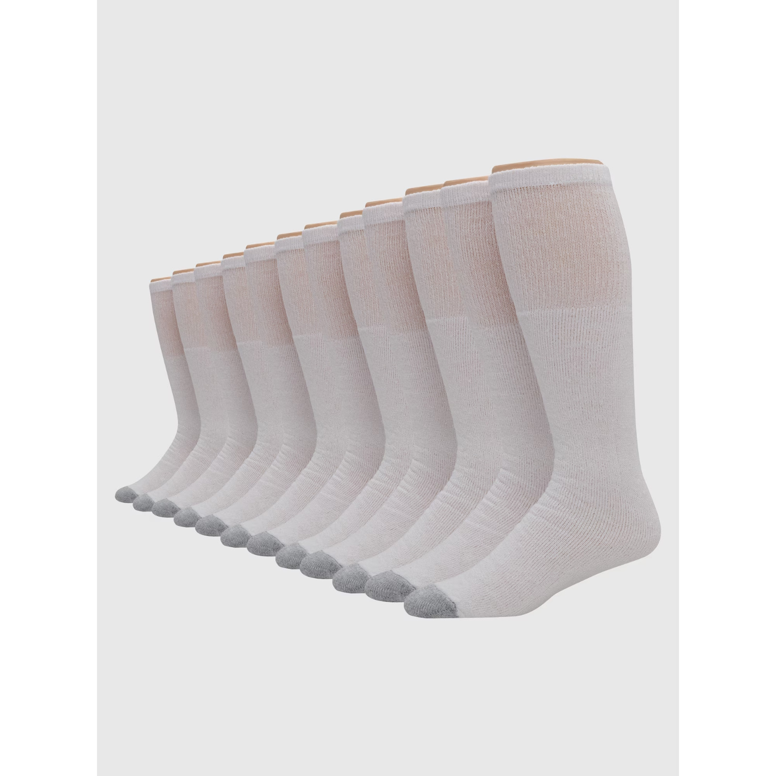 Hanes Men’S Double Tough Durability Over-The-Calf Tube Socks, 12-Pack