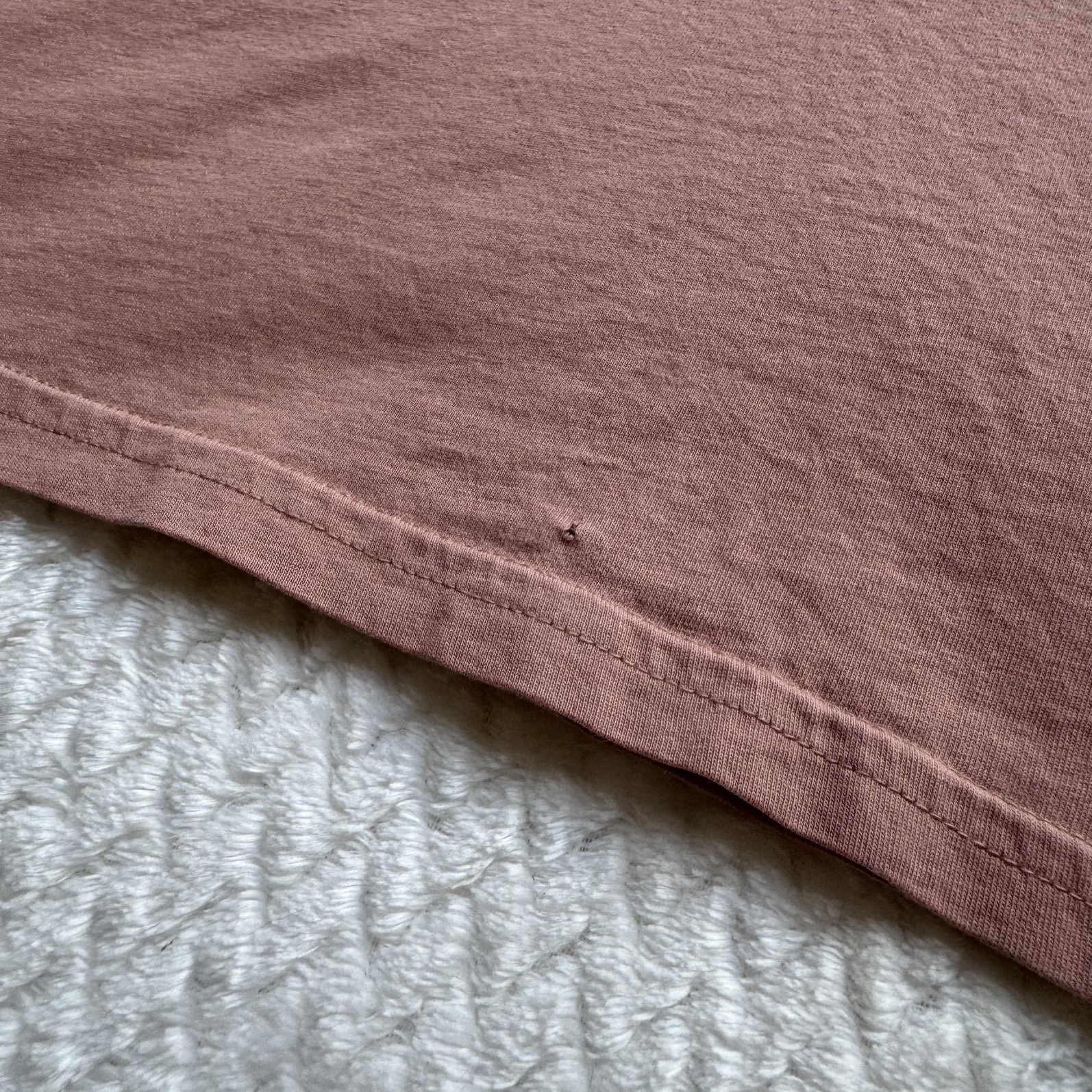PACT Organic Cotton V Neck T Shirt S Mauve Pink Minimalist Capsule Wardrobe
