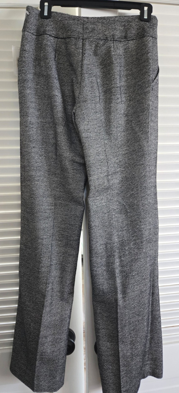 TRINA TURK Los Angeles Women’s Black Wool Blend Tweed Wide Leg Pants Sz 0~NWT~