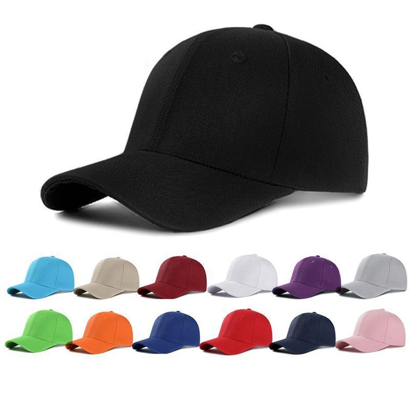 Solid Plain Baseball Cap Trucker Camo Blank Hat Ball Men Women Adjustable