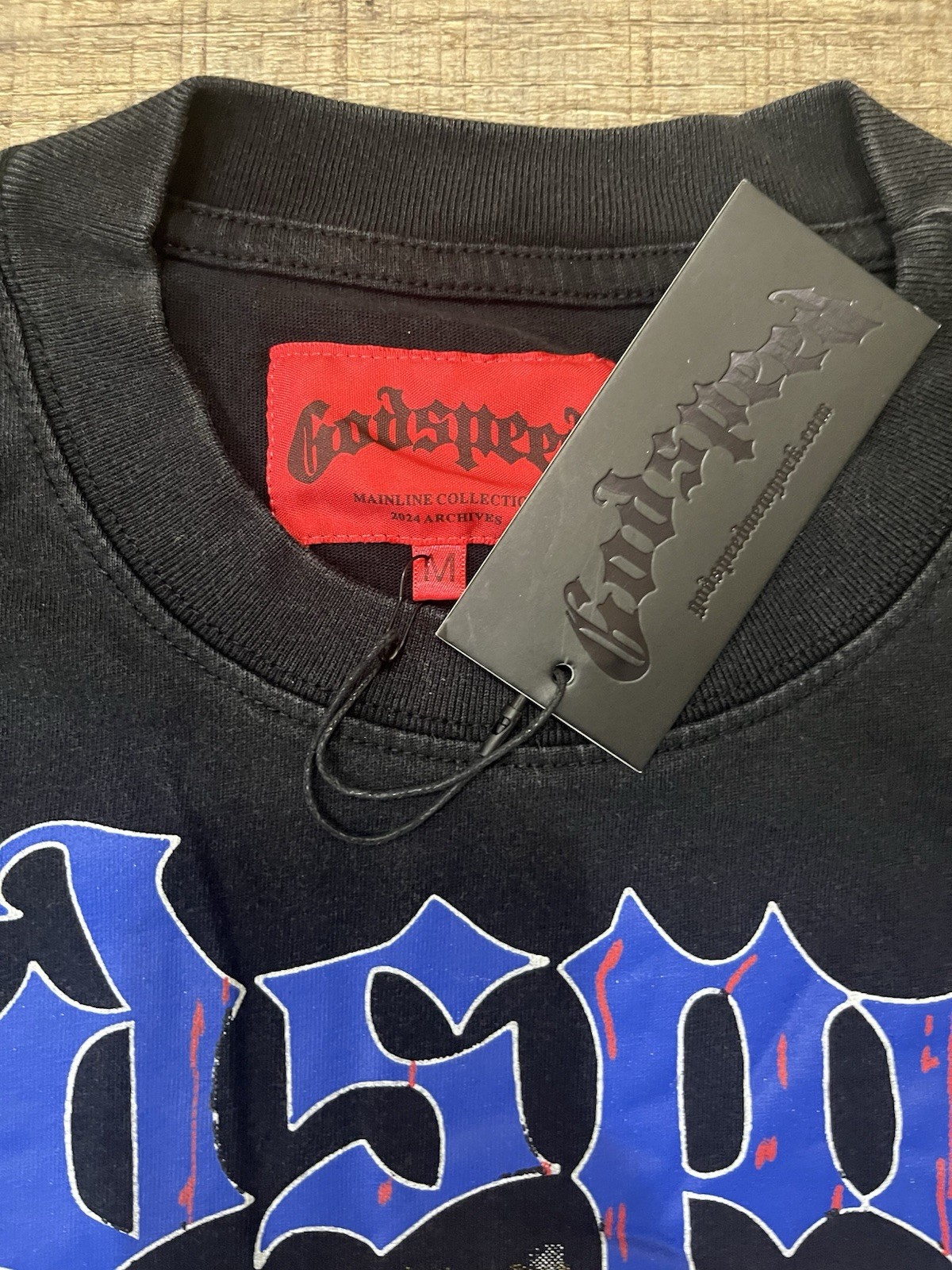 Godspeed Mainline 2024 Archives Black Skeleton Graphic Crew Neck T-Shirt M