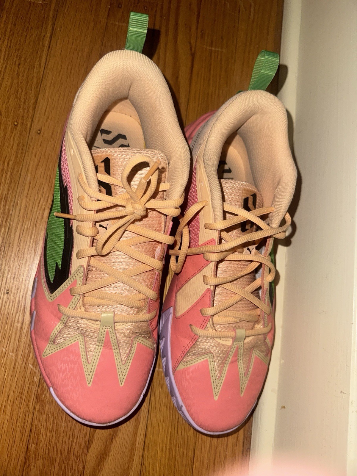 PUMA Scoot Zeros “Georgia Peach” Men’s 9.5 Low Top Lace-Up Basketball 379908-07