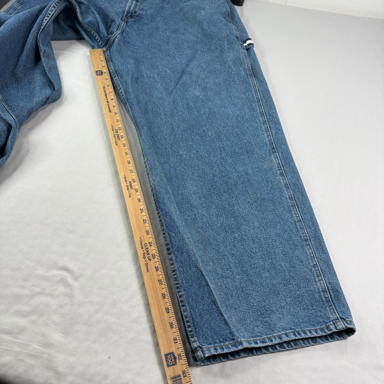 Vintage 90s Tommy Hilfiger Jeans Mens 42×34 (Fits 40×33) Blue Carpenter Baggy