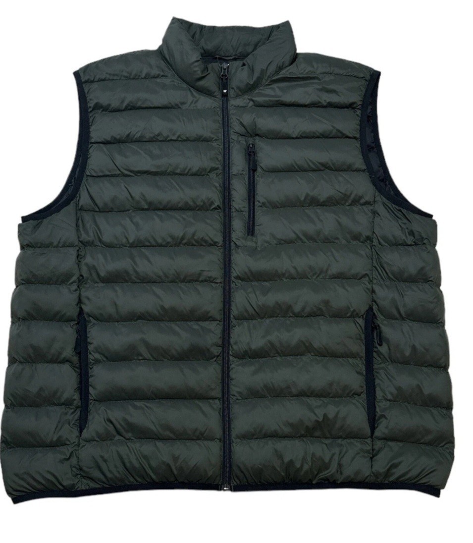 NWOT Weatherproof 32 Degrees Heat Mens Puffer Vest Blue Down Insulated 2XL