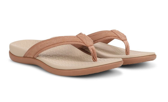 Vionic Women’s Tide 2.0 Toe Post Sandal, Mocha Mousse Leather
