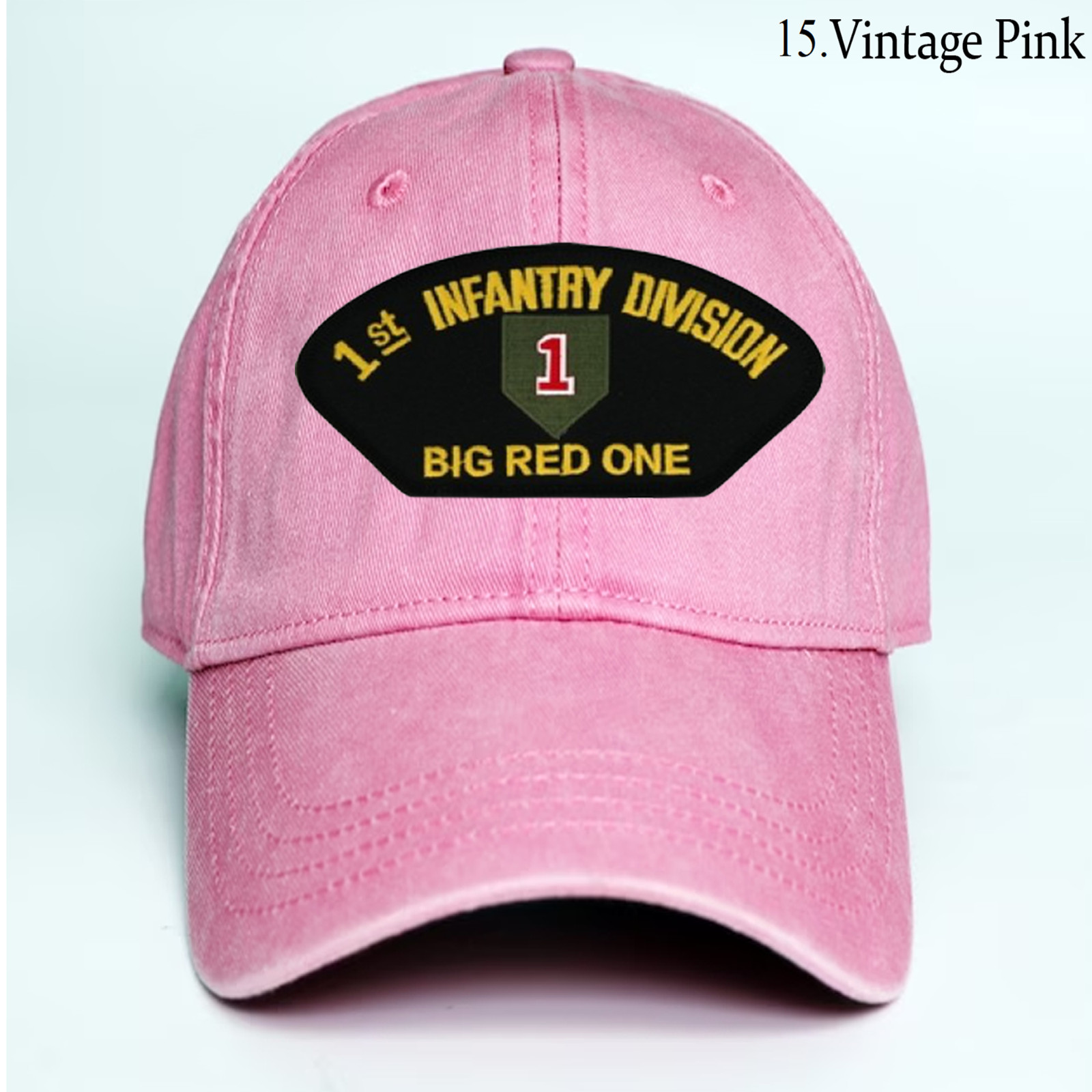 Embroidered Hat 1st Infantry Division – Big Red One, Veteran Cap, Trucker Hat